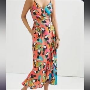 Farm Rio Toucan Wrap Dress